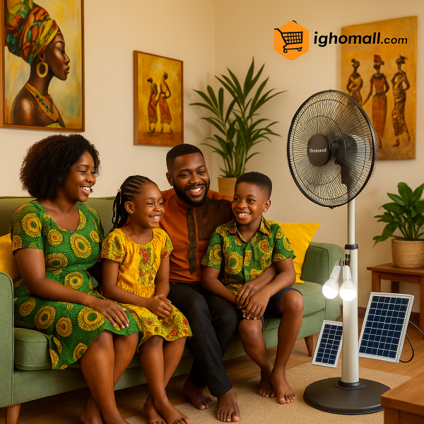 Duravolt 3-in-1 18 inches Rechargeable Fan with 1 Solar Panel and 2 bulb DRF-3918 kangaroo
