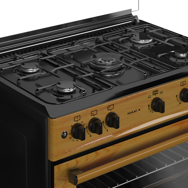Maxi 60*90 5 Burner Gas Cooker Wood