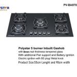 POLYSTAR 7MM 5 GAS BURNER TEMPERED GAS HUB – PV-B8705AGPS