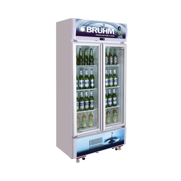 BRUHM 391L Double Door Beverage Cooler - BBD-409M