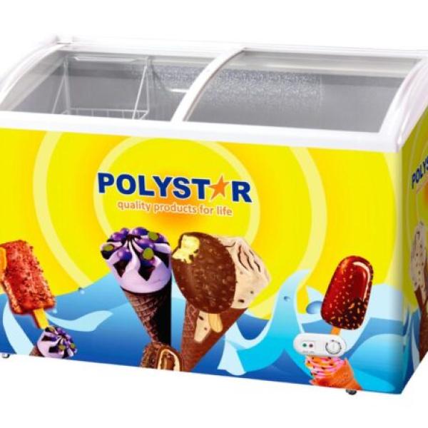 POLYSTAR SHOWCASE FREEZER, 226 litres