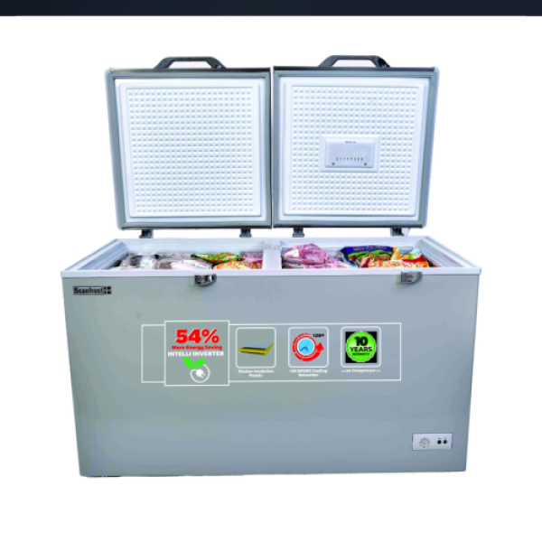 Scanfrost 450Ltrs Glass Top Display Freezer - SF450XG