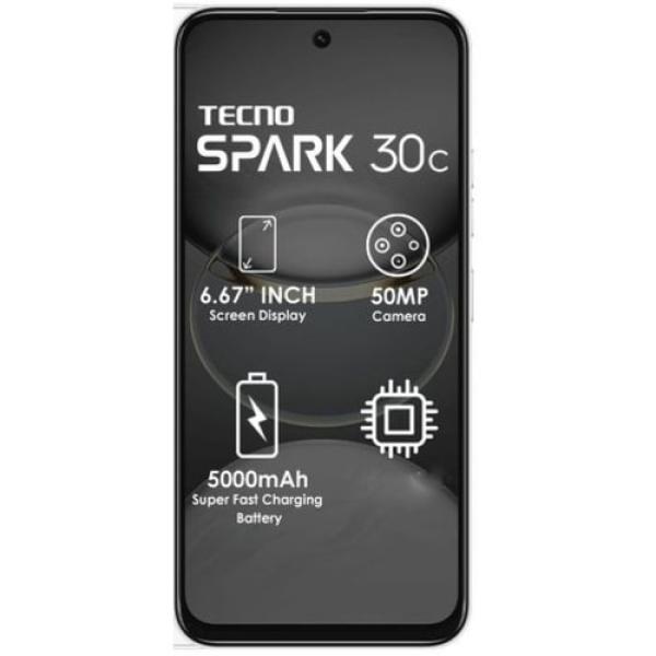 Tecno Spark 30C Dual SIM Smartphone - 6.67", 4GB + 128GB, Fingerprint, 5000mAh