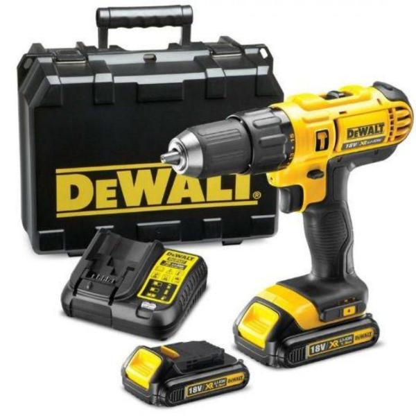 DEWALT 18V HAMMER DRILL +2X 1.5AH BATT