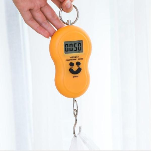 Portable Digital Scale Hanging Scale Black/Orange