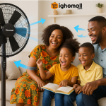 Duravolt 17 Inches Standing Fan (DSF-173) - Black