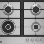 Beko 60CM Stainless Steel Gas Hob with 3 Gas Burners and 1 Wok Burner - HQAW64225 SX