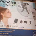 Duravolt wall fan 16" DWF-1601 dc, white