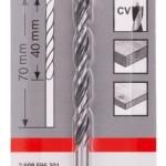 Bosch Standard Brad Point Wood Drill Bits 4 x 43 x 75