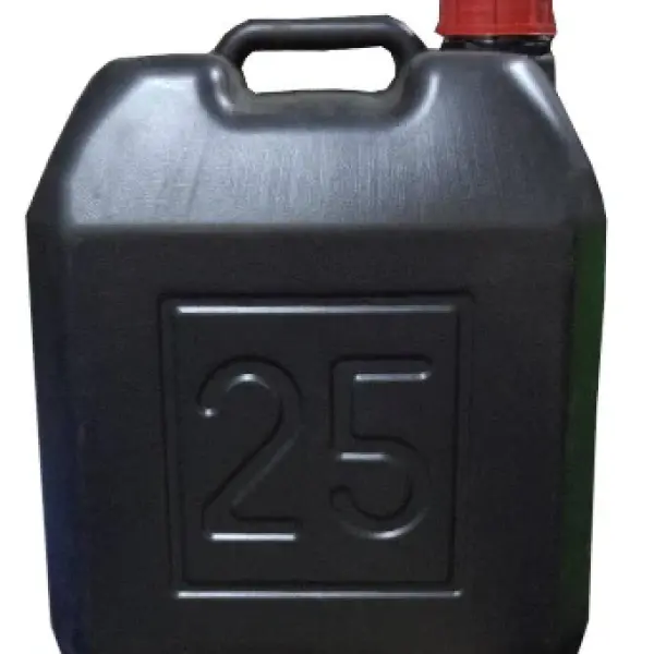 25 liters of distilled water black